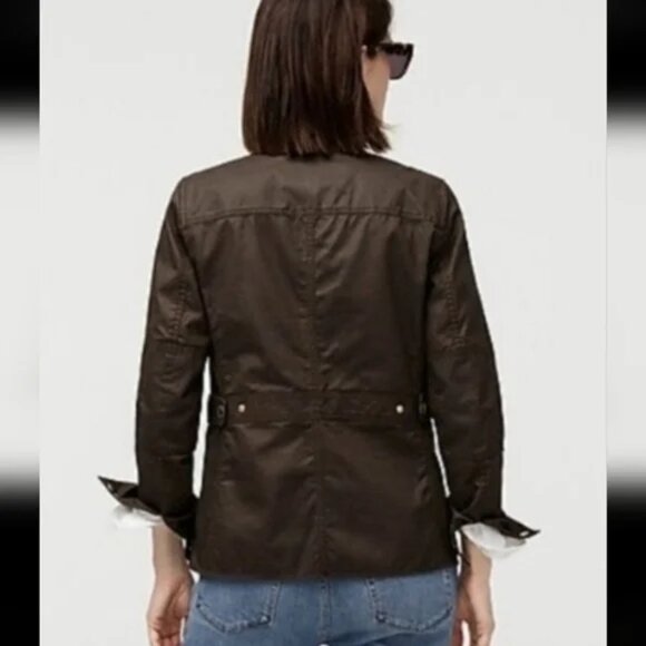 J. Crew Downtown Field Utility Military Relaxed boyfriend fit Jacket Siz… - Picture 3 of 12